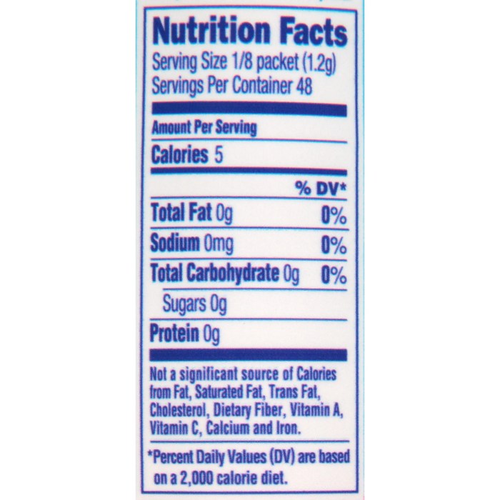 Crystal light nutrition facts