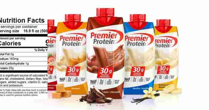 Premier protein nutrition facts