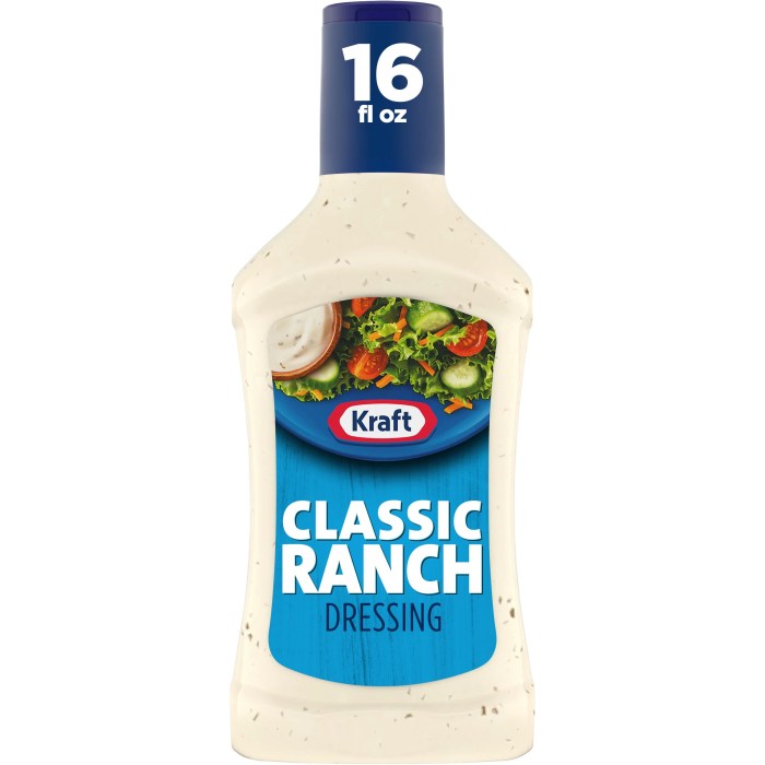 Kraft - classic ranch nutrition facts