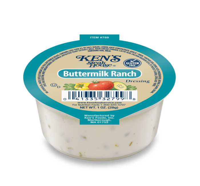 Uplands buttermilk ranch dressing nutrition facts